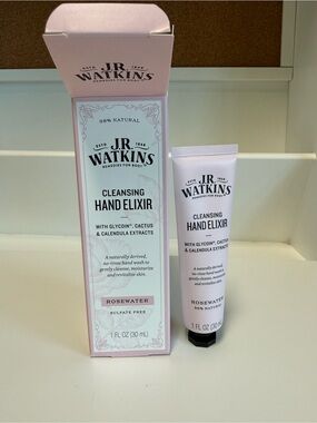 J.R. Watkins Cleansing Hand Elixir - Rosewater, NEW